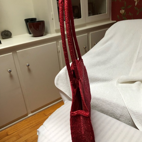 Giorgio Beverly Hills red tote, large. - Picture 5 of 14